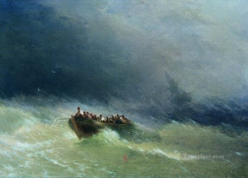 El naufragio 1880 Romántico Ivan Aivazovsky Ruso Pinturas al óleo